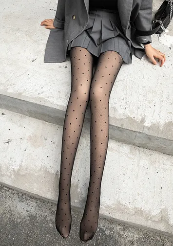 Polka dot stockings best sale