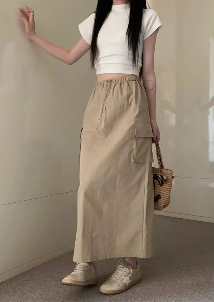 High Cordstopper Waist Fs Skirt