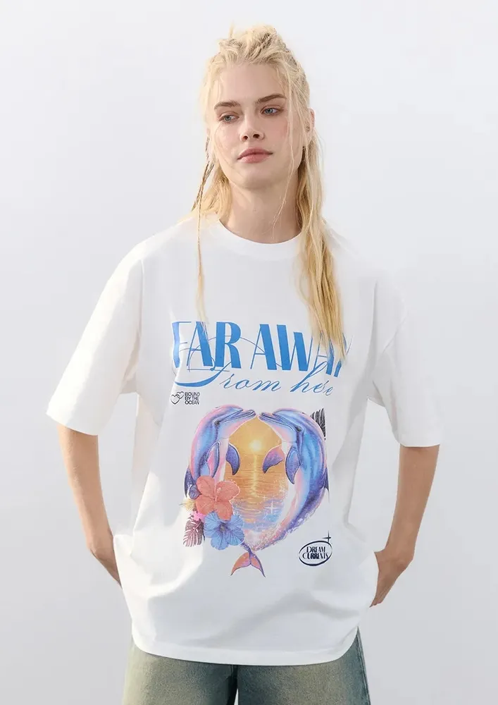 Crew Neck Oversized White T-shirt