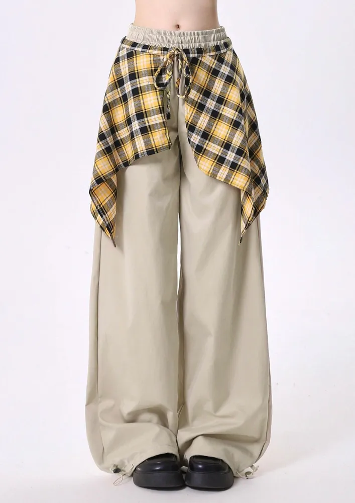Elasticated-waist Full Length Pants