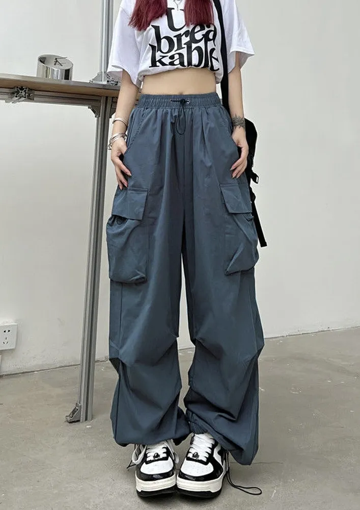 High-waisted Parachute Pants