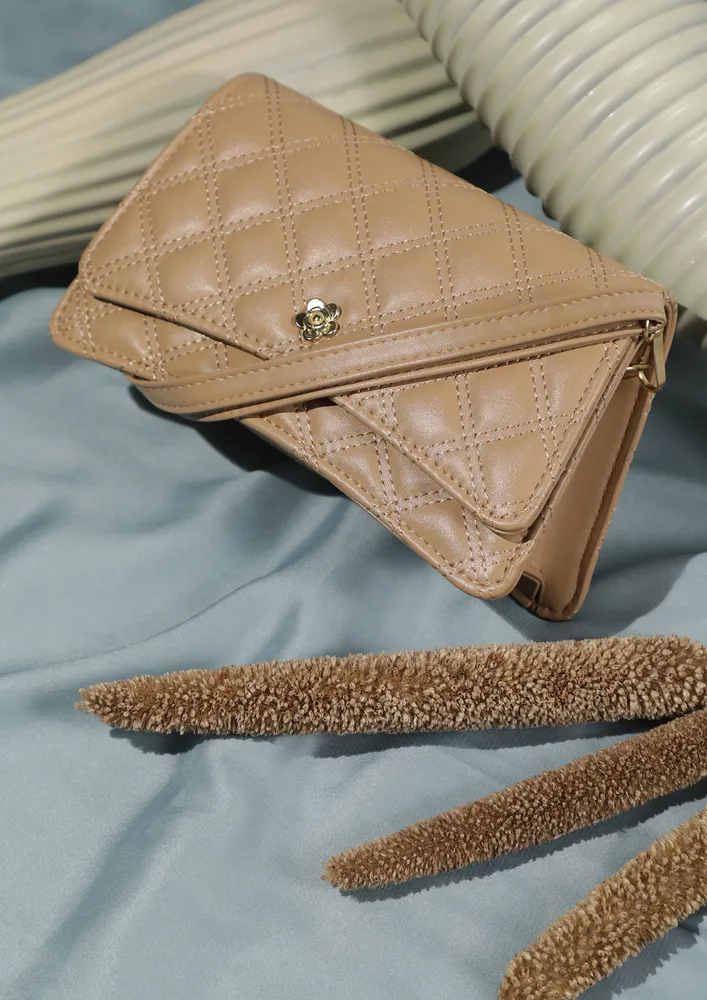 PRETTY FOR EVERYDAY KHAKI SLING BAG