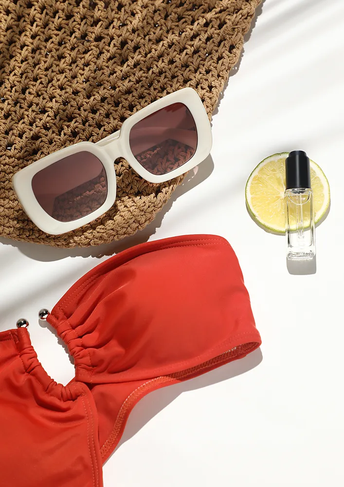 TINTE LENS FULL-RIM SQUARE SUNGLASSES
