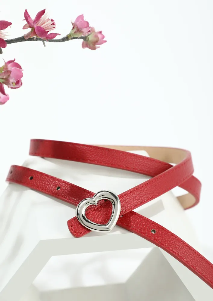 HEART UP MY WAIST RED BELT