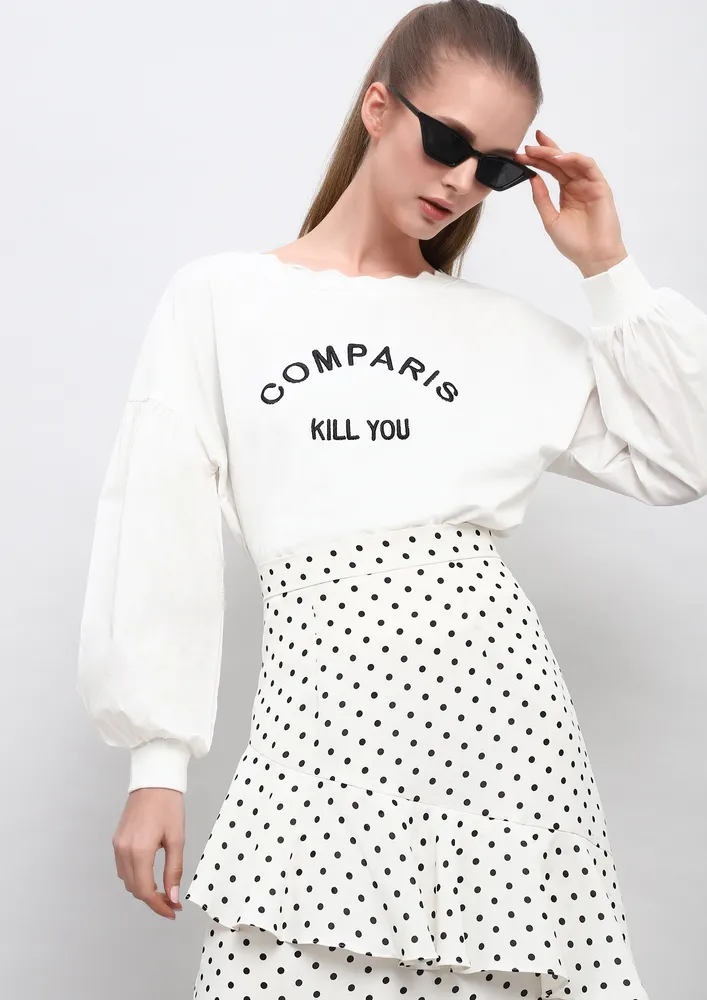 NO BASIC WAY WHITE T-SHIRT