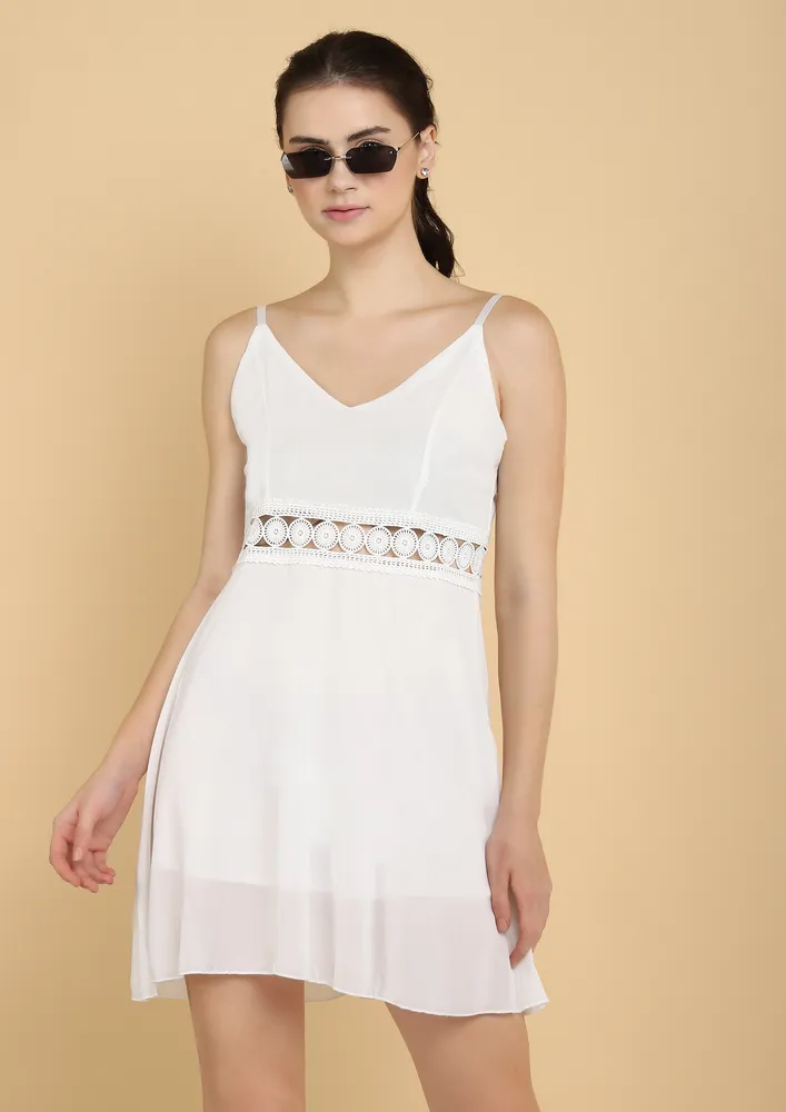 TAME ME NOT WHITE TUNIC DRESS