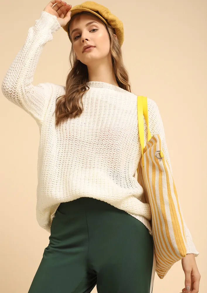 BAD LOVER BOY WHITE JUMPER