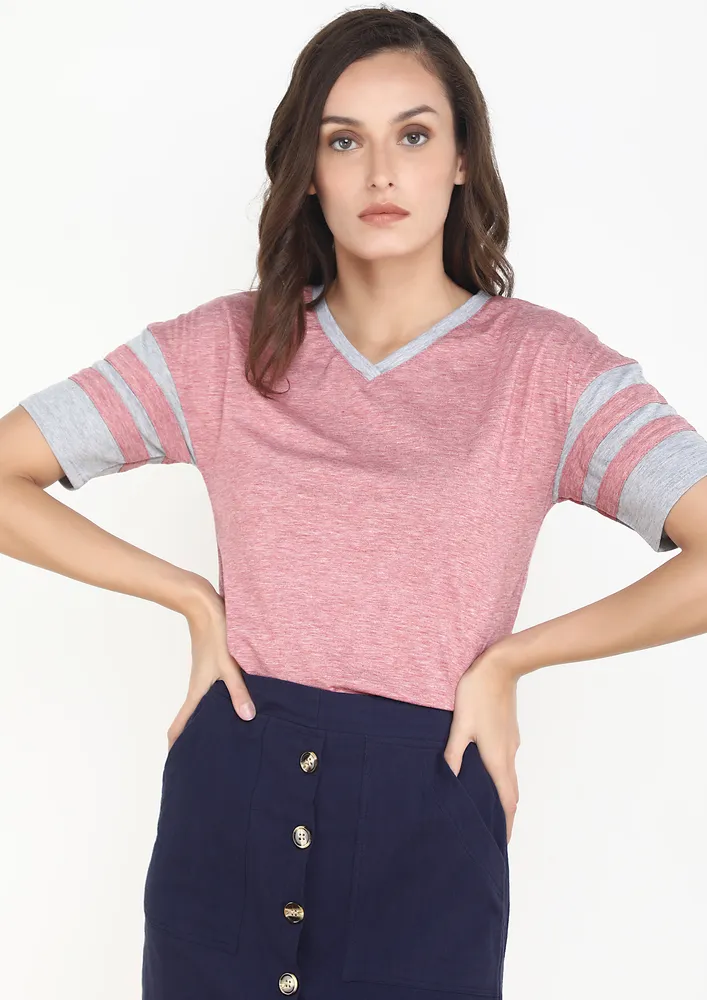 CASUAL AND COOL PINK TOP