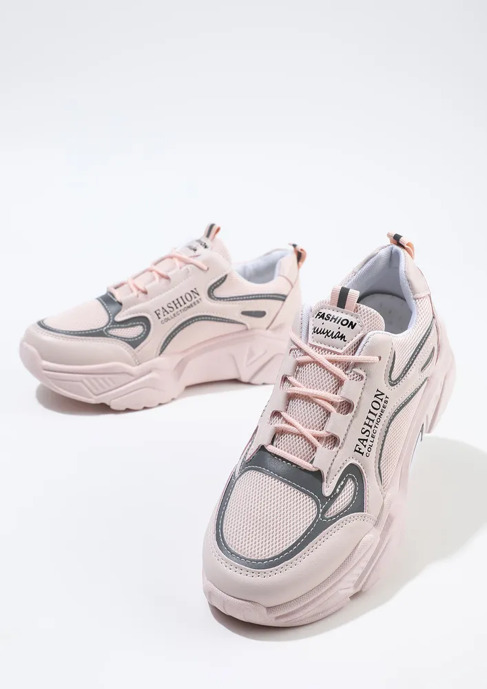 WIDE EYED WONDER PINK TRAINERS