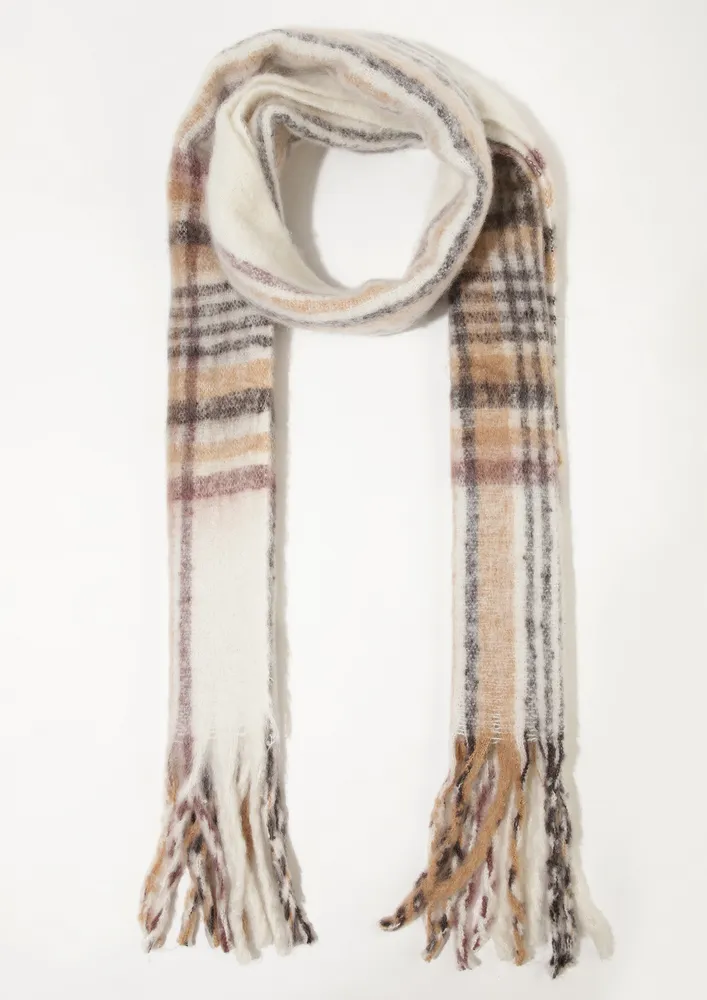 KNIT ME UP BEIGE SCARF