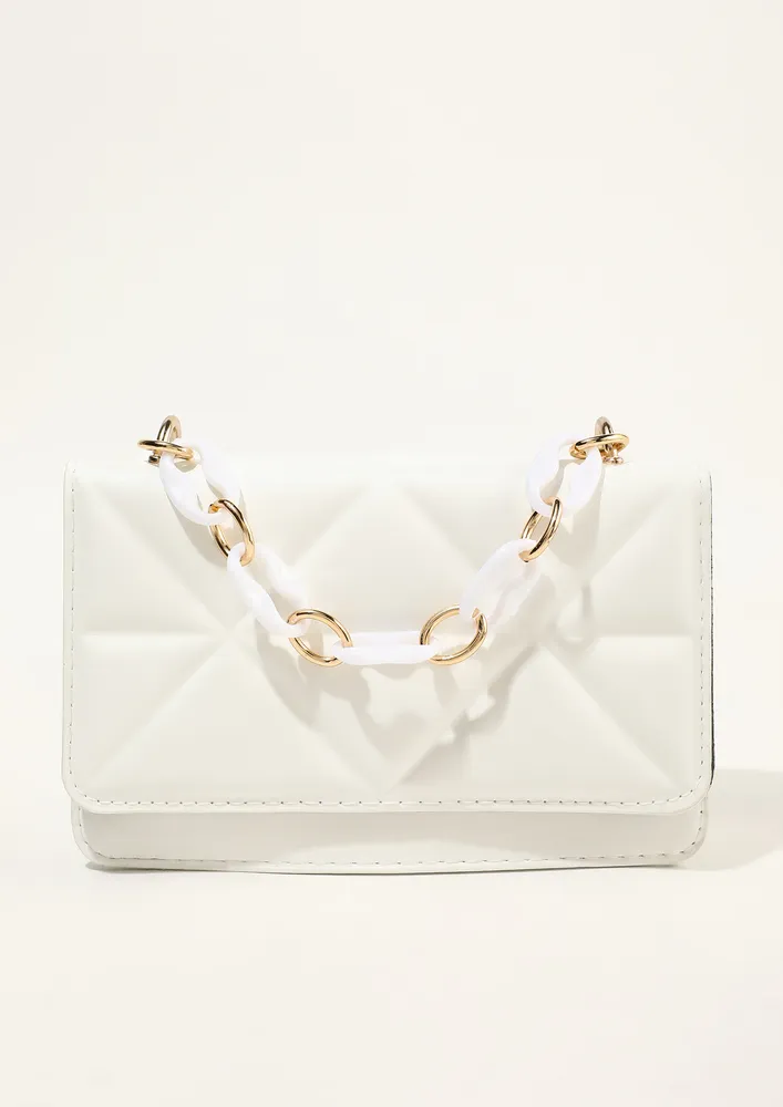 BOSS UP WITH WHITE SLING BAG