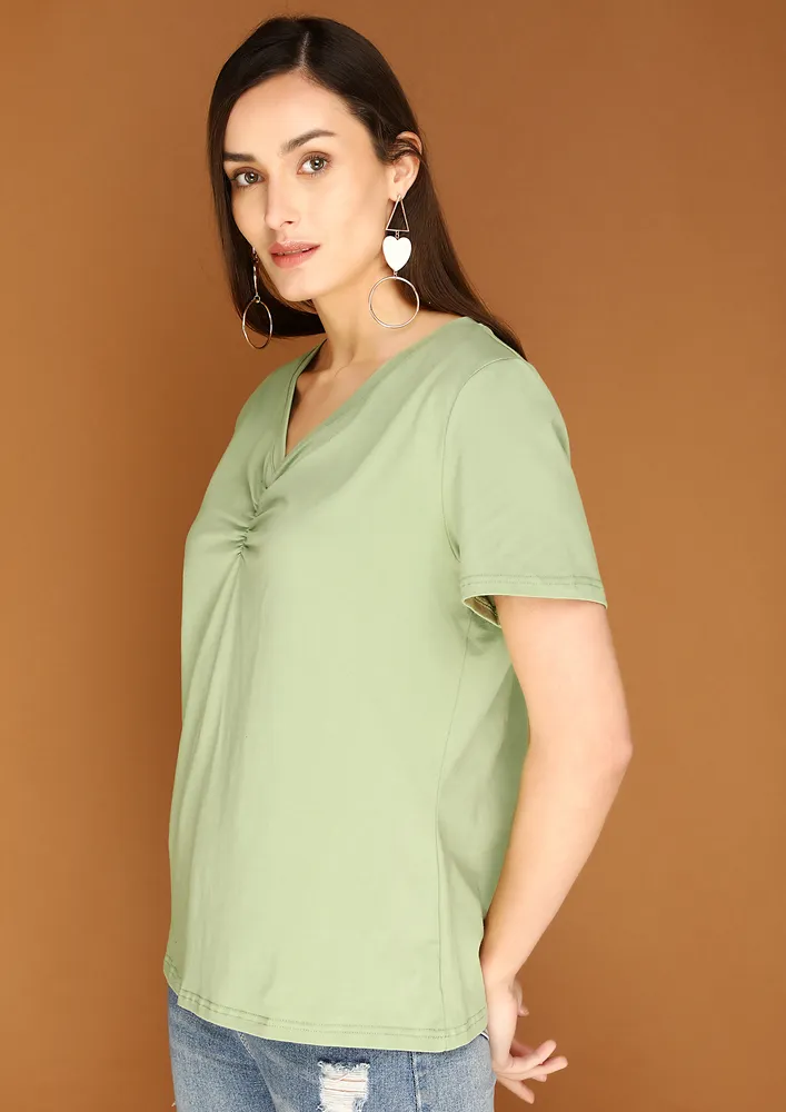 SUMMER ESSENTIAL GREEN TOP