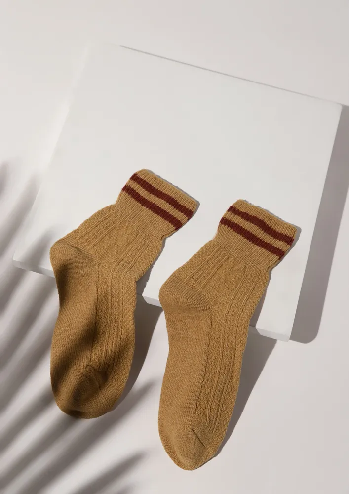 RINGER MOOD MUSTARD SOCKS