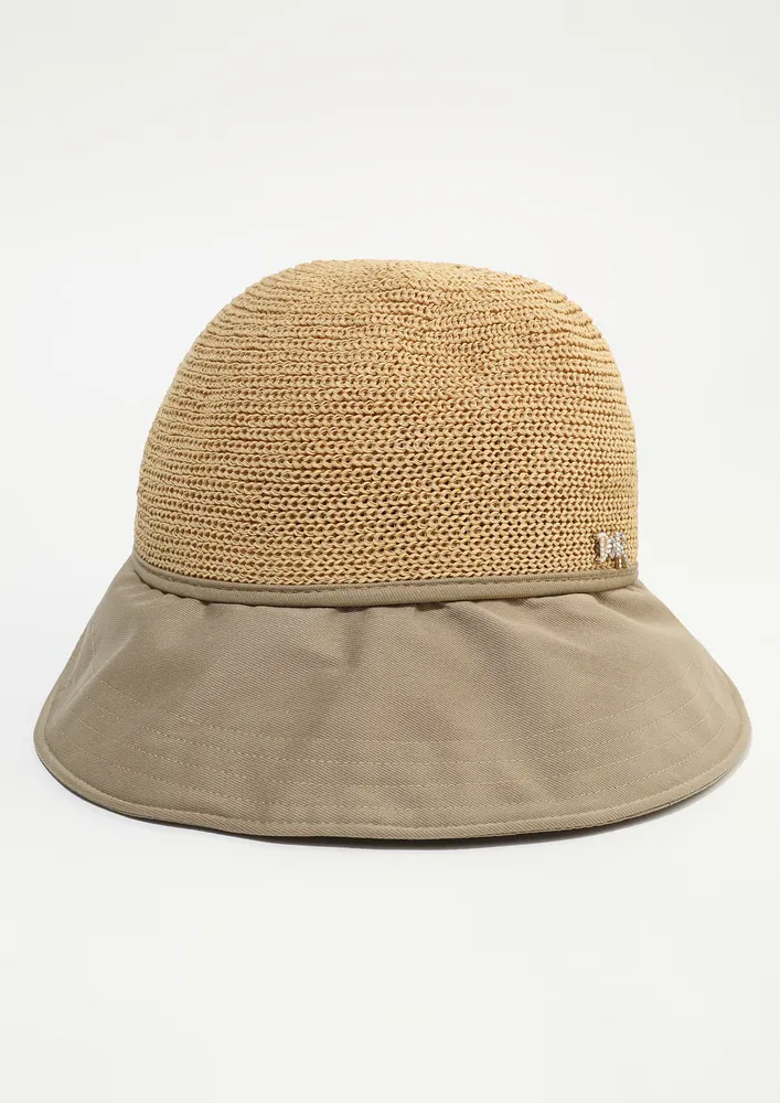 BEIGE SUMMER BUCKET CAP