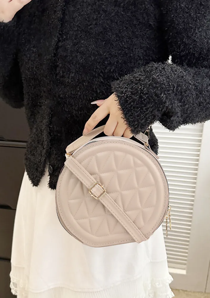 TWO-WAY ZIP CIRCULAR SLING BAG