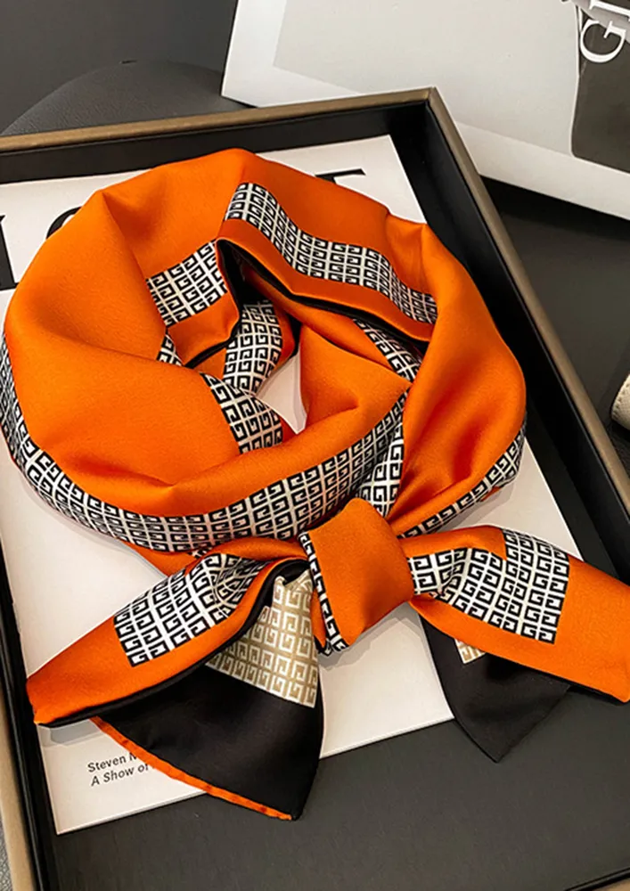 FRAME IT ORANGE SCARF