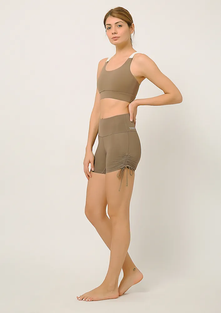 Buttr Tortilla Brown Yoga Shorts