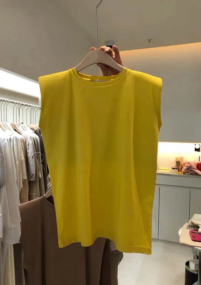 MUSCLE STYLE YELLOW T-SHIRT