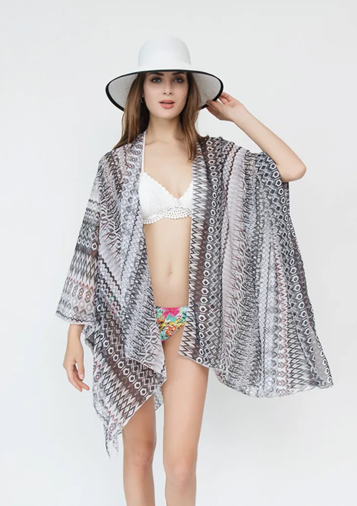 LOOK LIKE MAGIC BLACK BEACH COVER-UP SHRUG