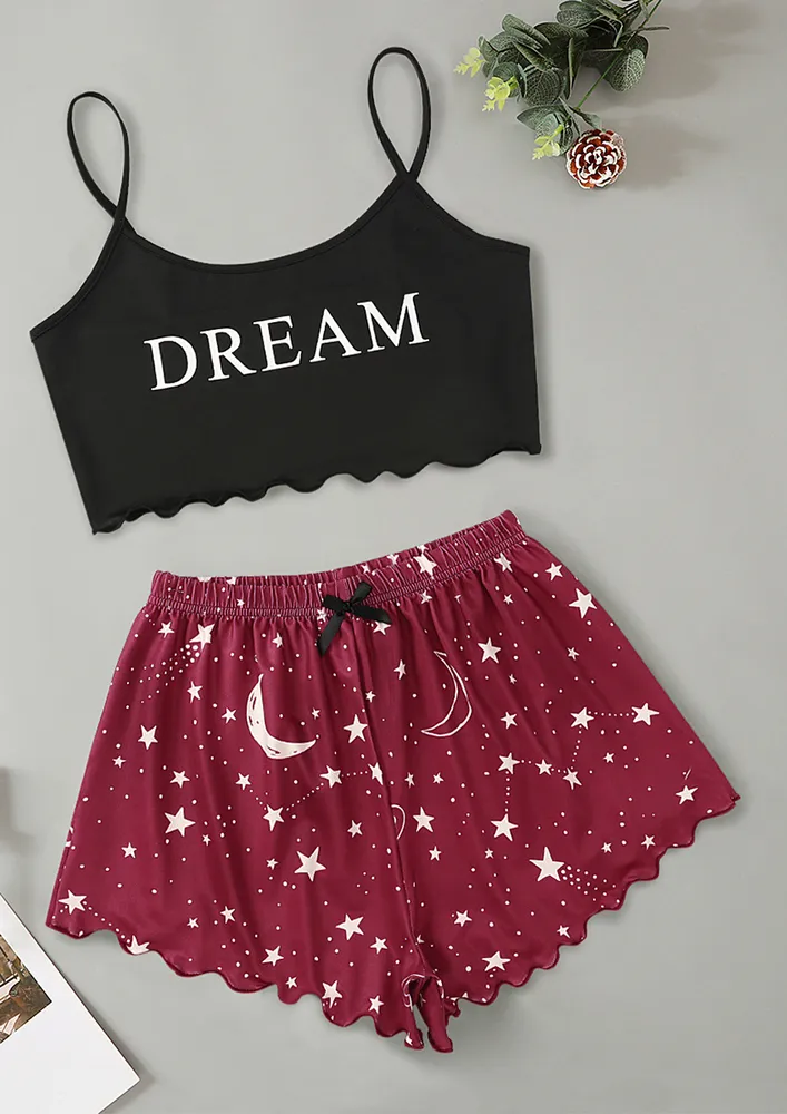 COTTON RED 2PC NIGHTWEAR SET