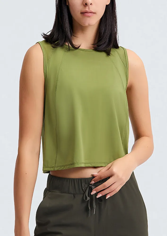 Green Athleisure Tank Top