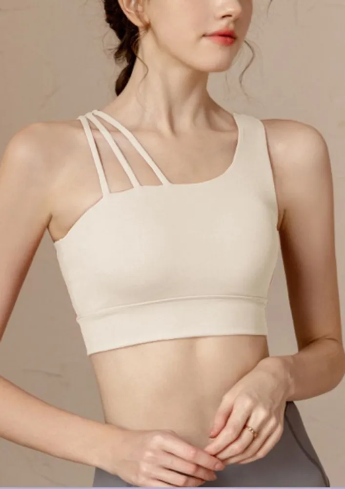 Asymmetric Activewear Sports Cropped Top