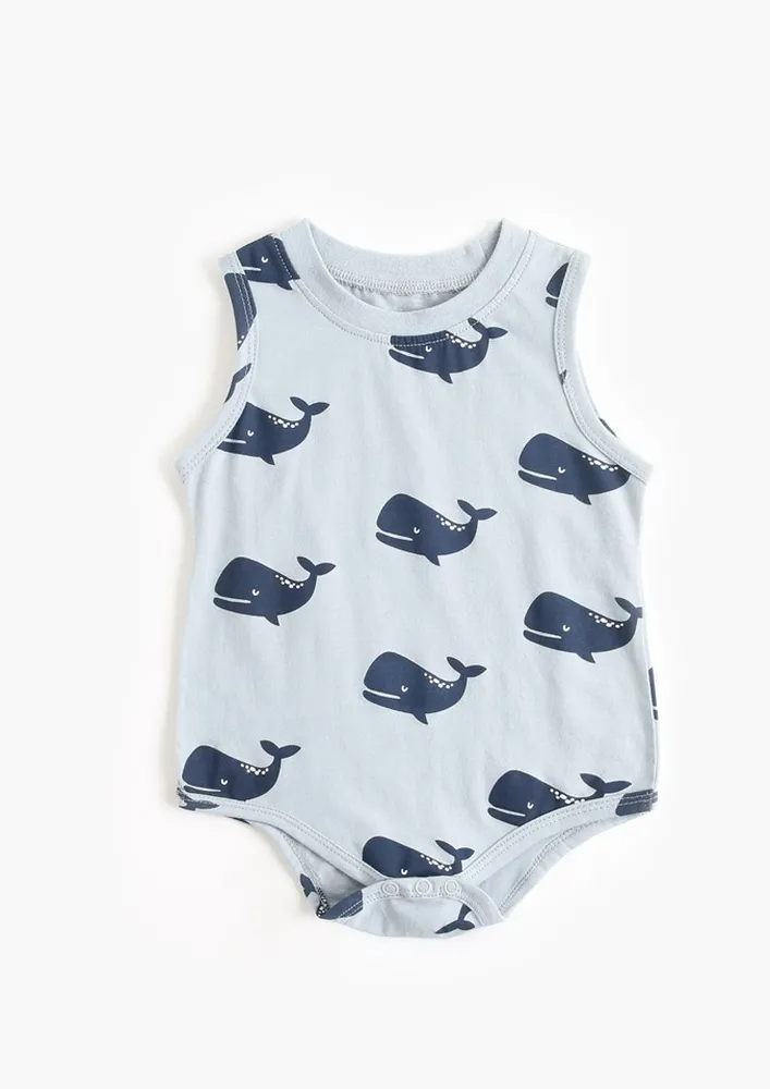 Boys Novelty Print Crew Neck Onesie