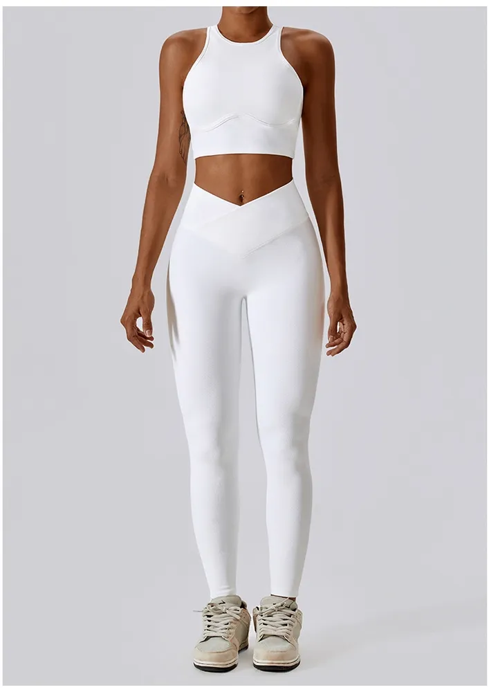 White High-rise Activewear Leggings