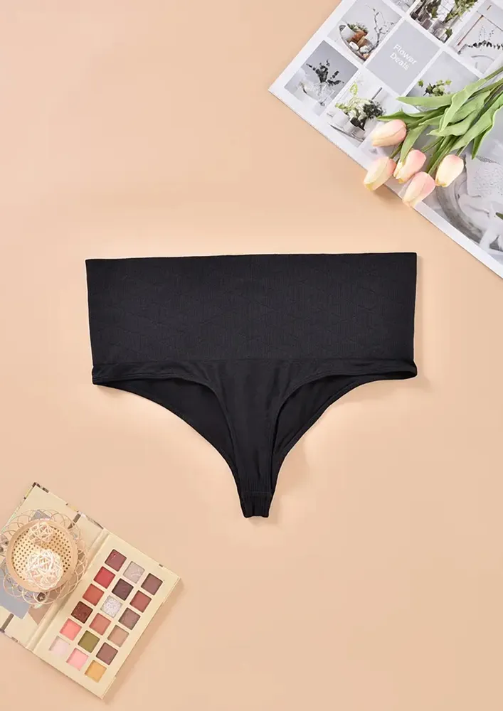 Black Plus Size Shaping Hipster Brief