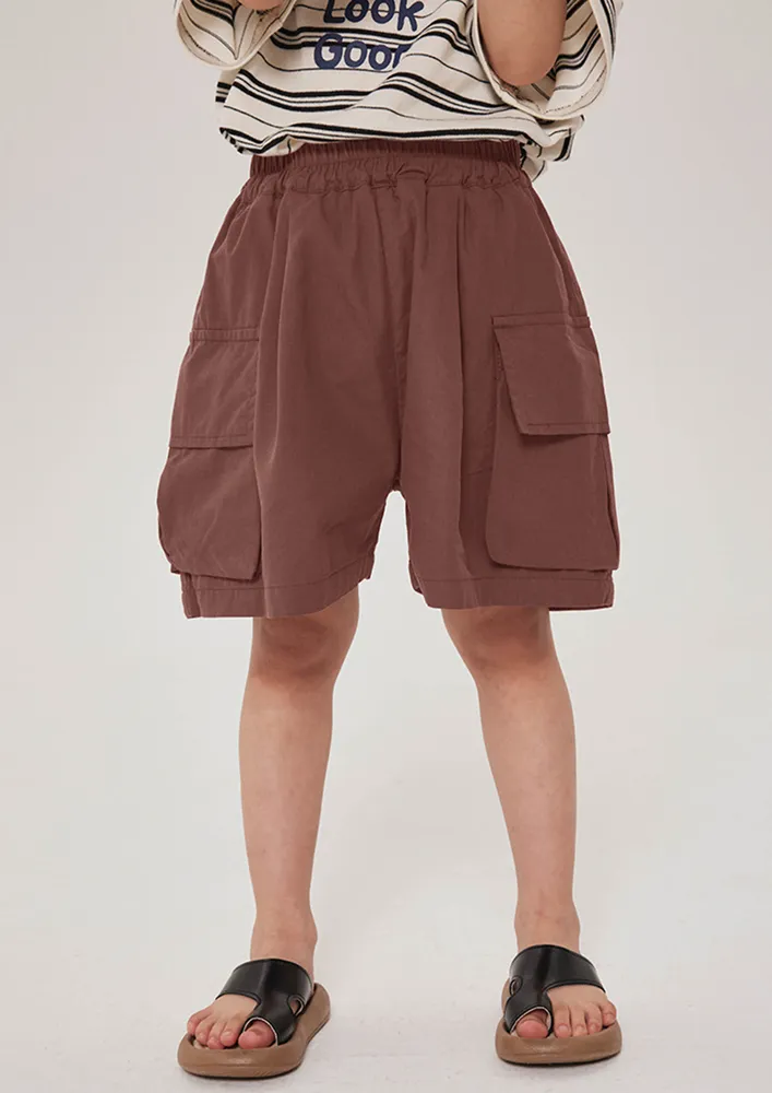 Boys High-waisted Wide Shorts