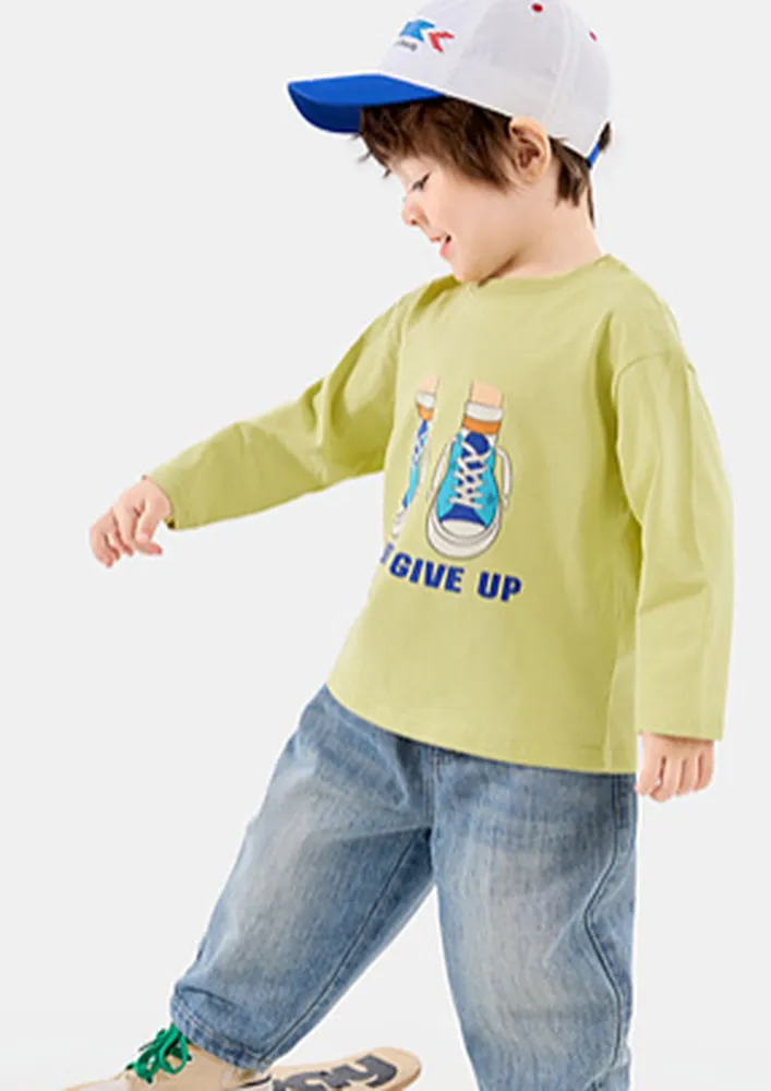 Boys Printed Crew Neck Full Sleeve T-shirt