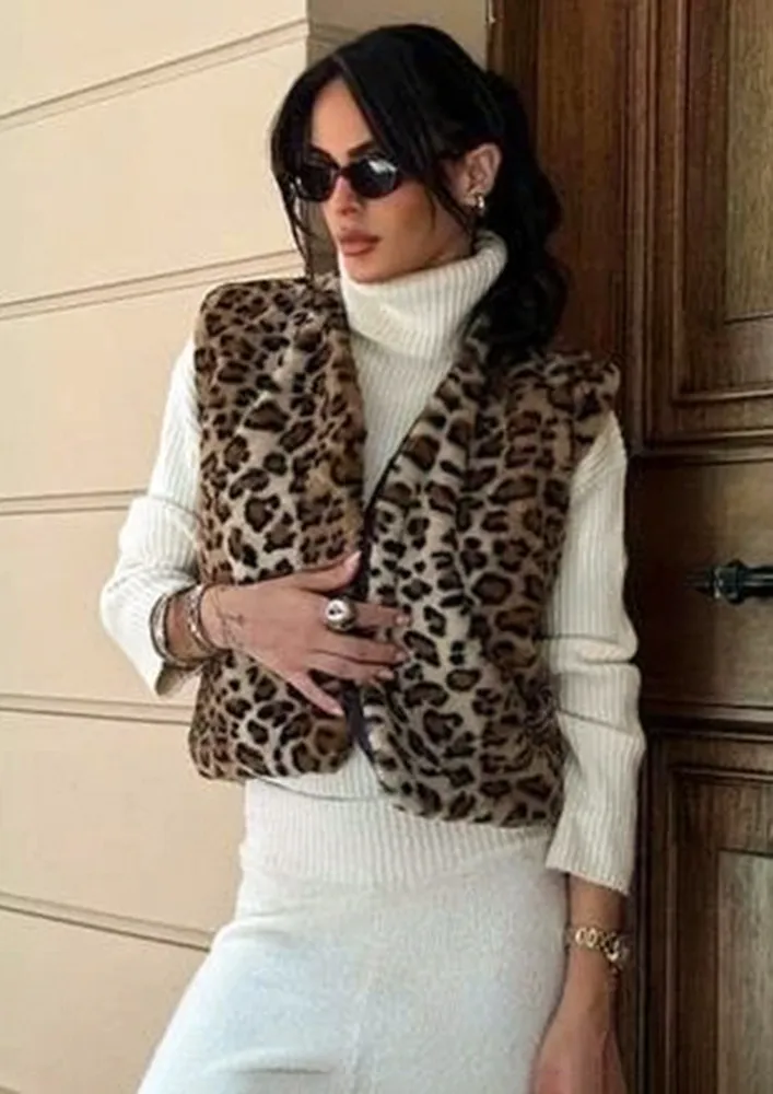 Animal Faux Fur Vest