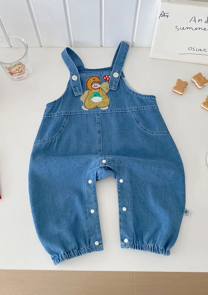 Boys Blue Graphic Onesie