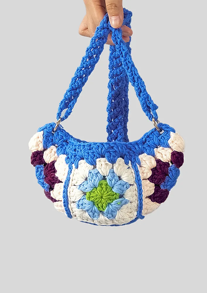 CROCHETED SINGLE CROSSBODY STRAP BAG