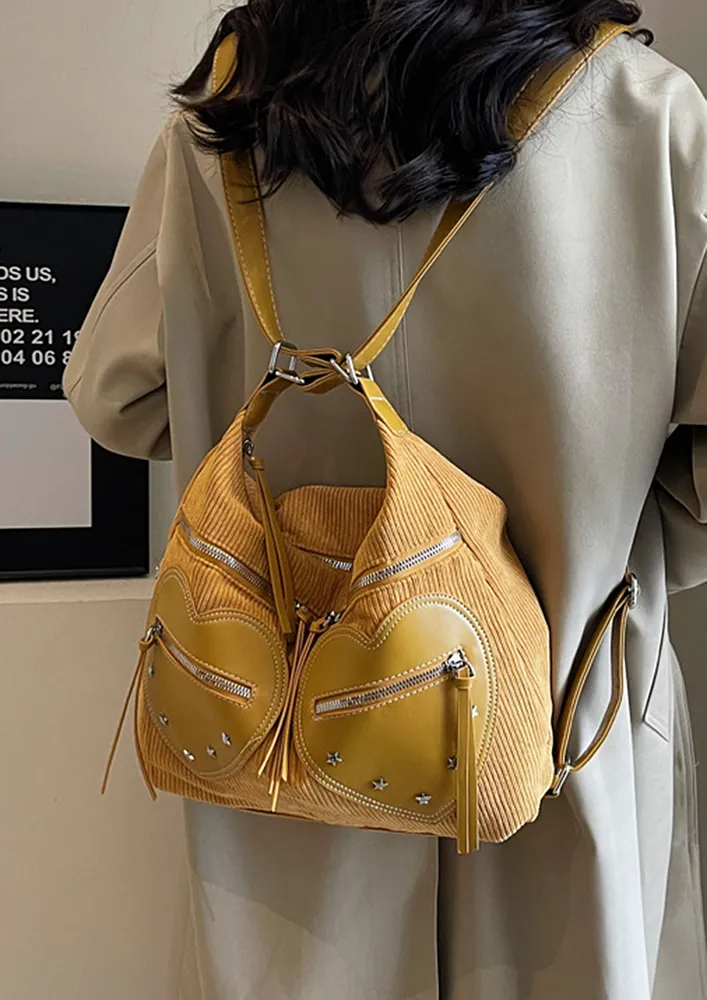 VERSATILE YELLOW CROSSBODY BAG