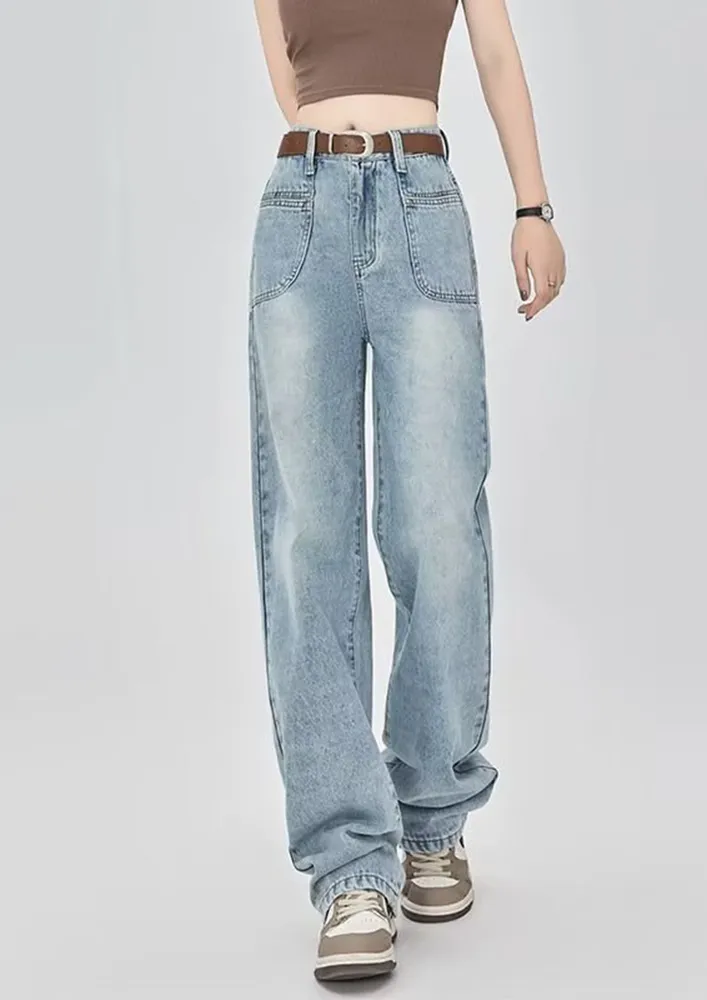 Light Blue 90's Boyfriend Jeans