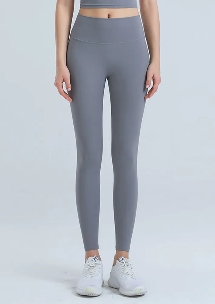 Dark Grey Seamless Sports Tights