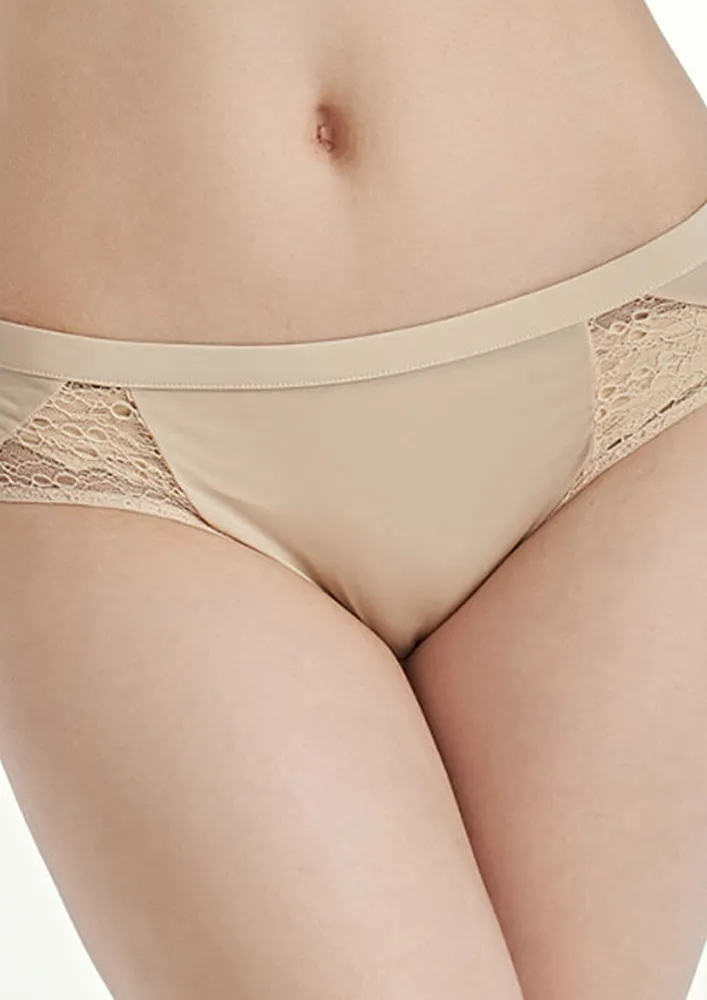 Low-waisted Nylon-blend Bikini Briefs