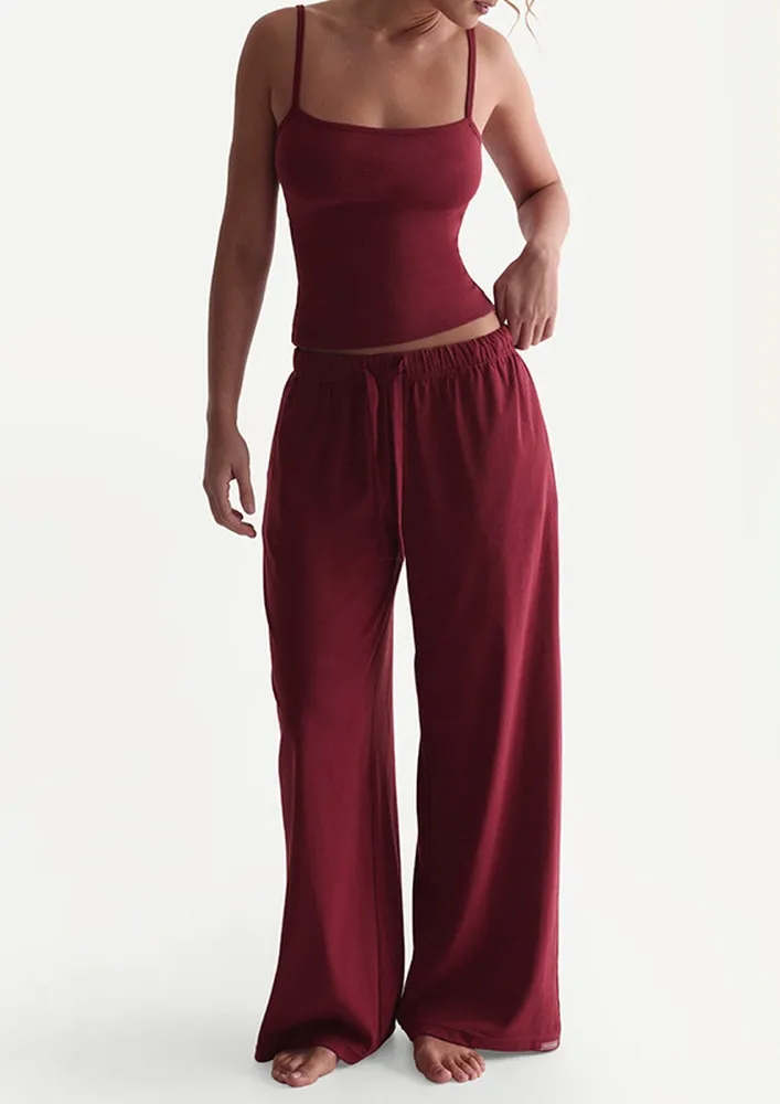 Claret Loungewear Cami & Pants Set