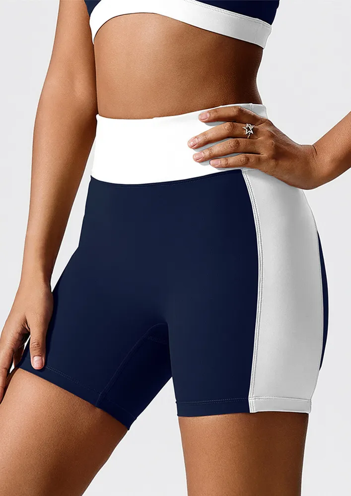 Contrasting Blue Sports Shorts