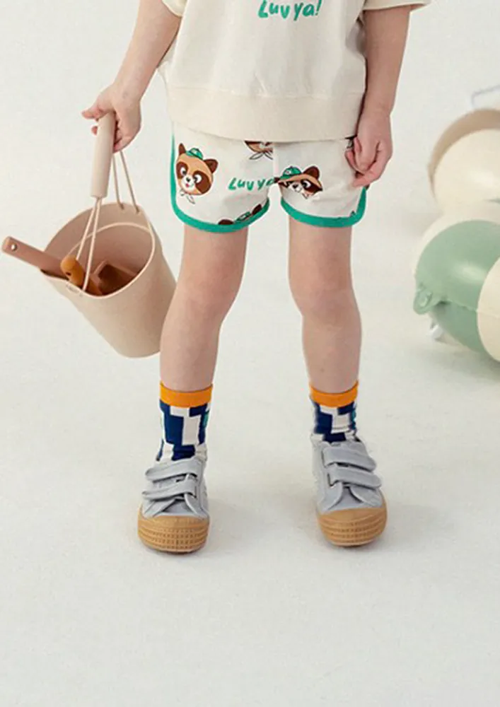 Novelty Pattern Wide Boys Shorts