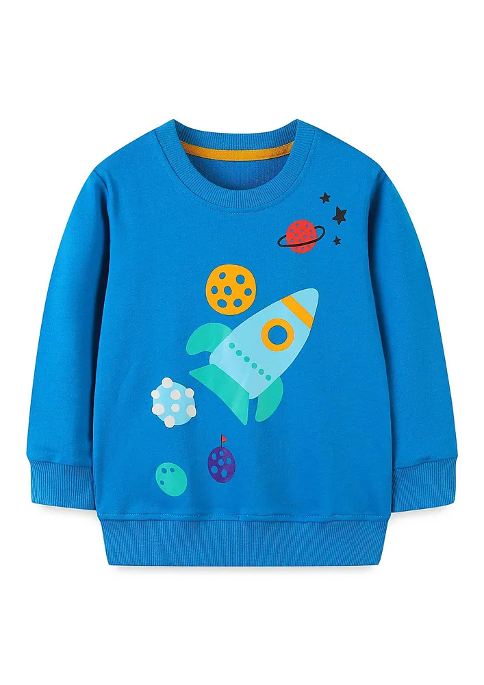 Graphic Blue Boys Sweatshirt