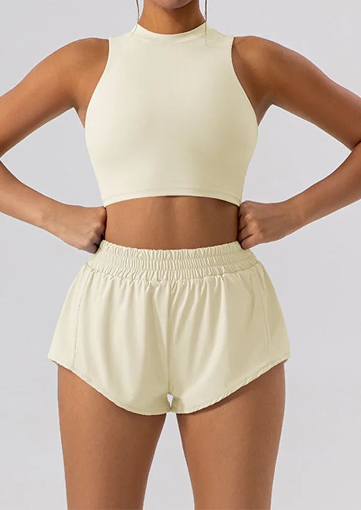 Nylon Blend High-rise Athleisure Hotpants