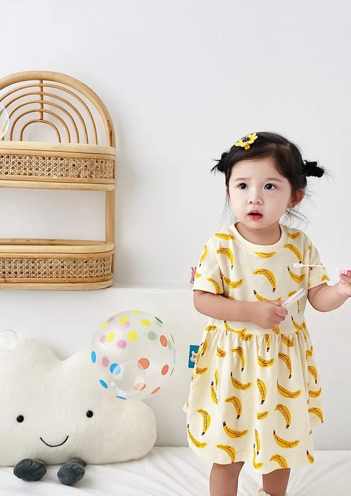 Cotton Girls Novelty Print Lounge Dress
