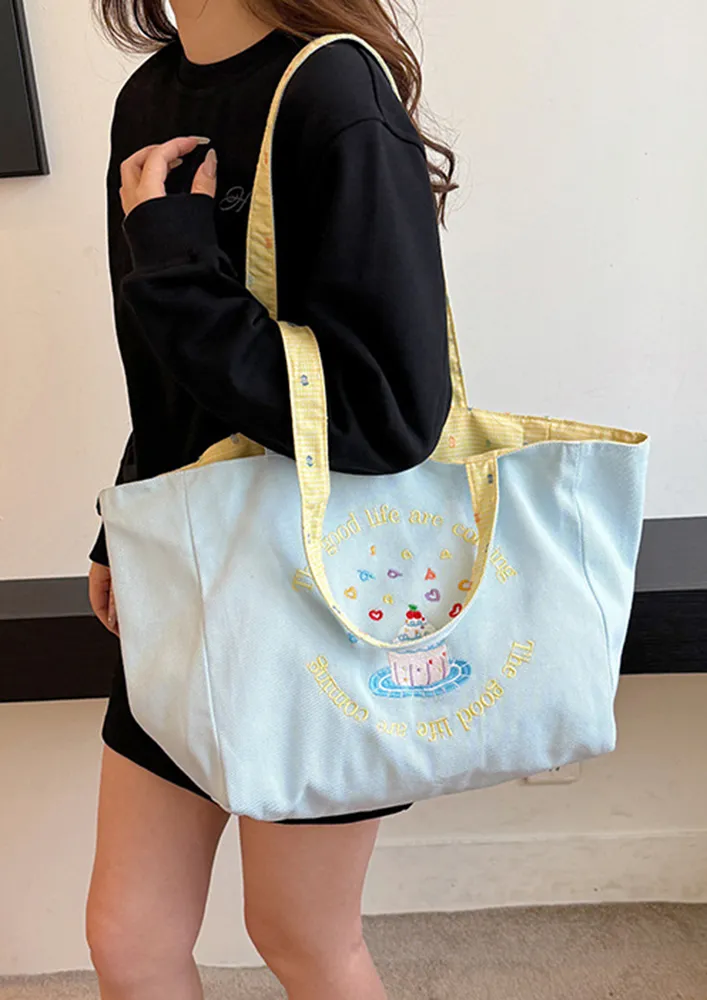 CANVAS REVERSIBLE TOTE BAG