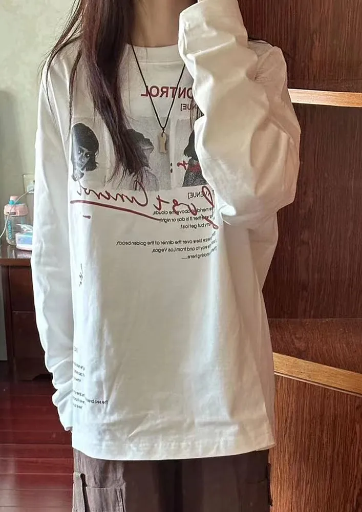 Printed Full Length Sleeve T-shirt