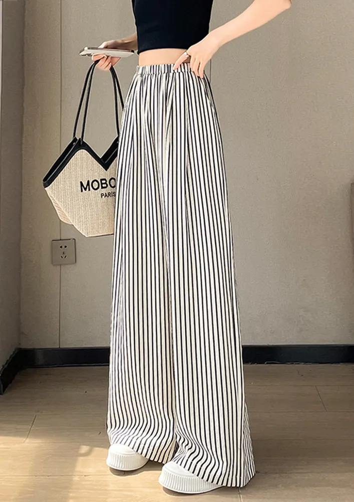 Black & White Vertical Stripe Pants