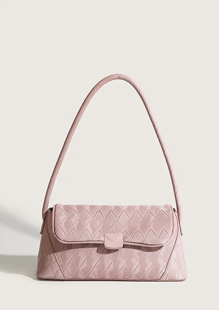 RHOMBUS PINK SHOULDER BAG