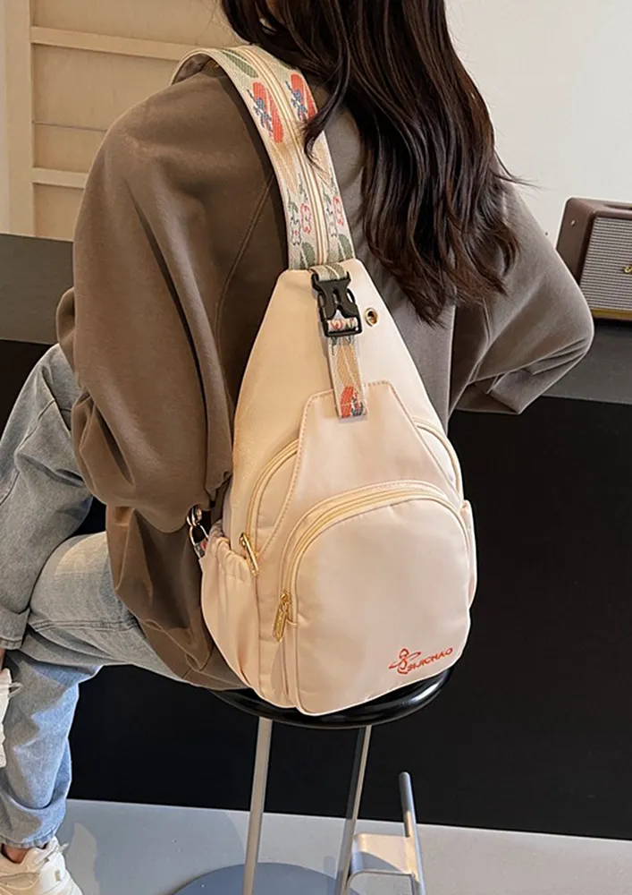 OFF-WHITE CONVERTIBLE PRINTED STRAP BAG