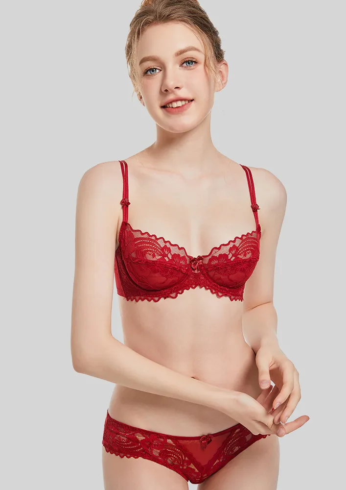 Non-padded Lace Bra